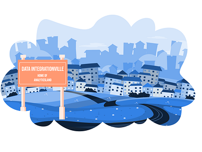 Intergrationville design illustration vector web