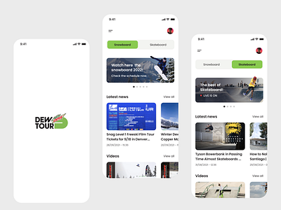 Dew Tour Mobile App Redesign