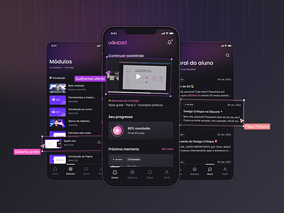 Mobile illustration app branding dark dark mode dark theme design illustra illustration mobile ui vector