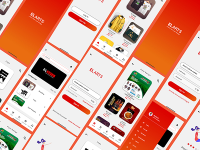 Elarts mobile app design