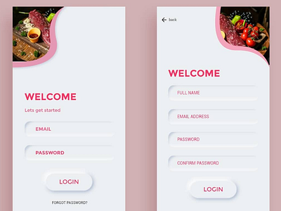 Maka's catering services mobile ui app design