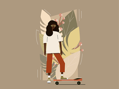lifestyle girl app art branding character characterdesign characters design flat illustration illustrator minimal vector