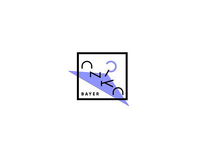 Logo bayer branding fashion flat logo shopping violet visual