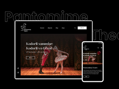 Pantomime Theater - Web design