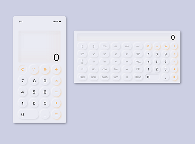 Calculator #dailyUI adobe xd ui