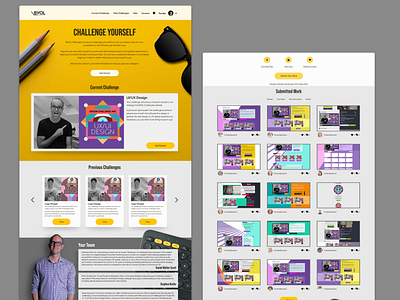 BYOL Challenges (concept) adobe xd challenge ui ux