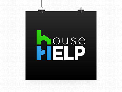 House Help Logo branding flat graphicdesign illustration illustrator logo logo design logodesign minimal typography vector