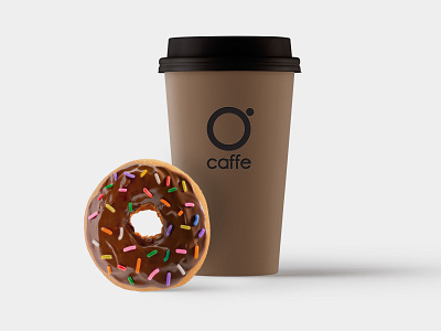 Coffee cup branding logo