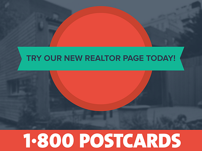 Real Estate Postcard flat illustrator postcards proxima nova real estate