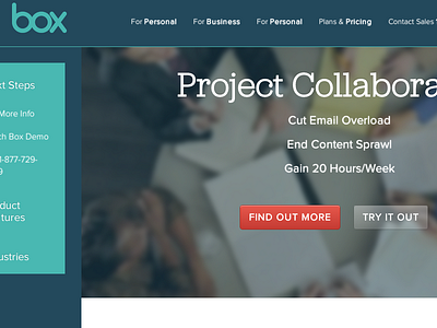 Box - Project Collaboration Page Redesign
