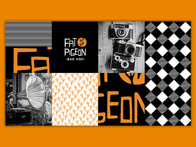 Fat Pigeon Branding Project brand design brand identity branding branding design design illustrator photoshop restaurant