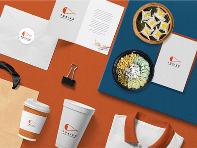 Tobiko Brand Identity branding illustration packaging restaurant