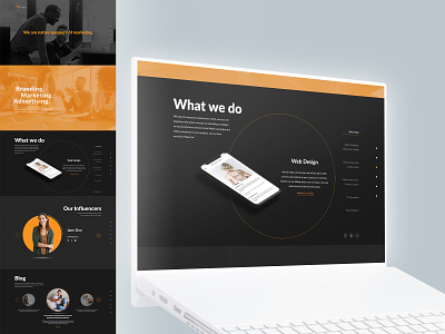 UI design - Media Agency branding graphic design media ui user interface ux web website