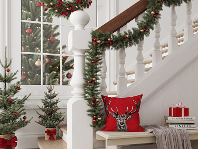 Interior Shot. Christmas 3d 3dsmax christmas christmasdesign corona render decoration interior visualization