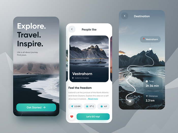 Travel App by Orysya Terlyuk for Qubstudio: Digital Product Design ...