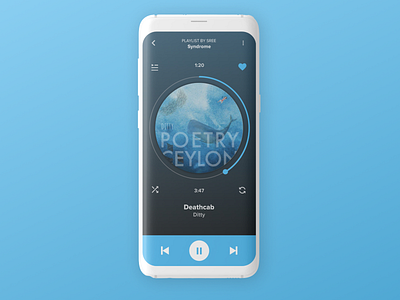 Music player concept concept mockup music player ui design