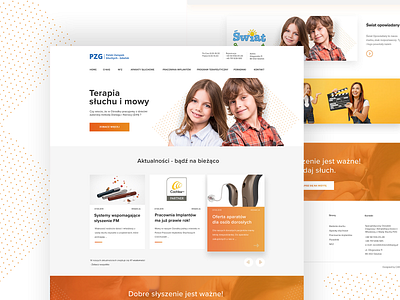 Landing page - hearing for kids clean clean design ui webdesign website website design