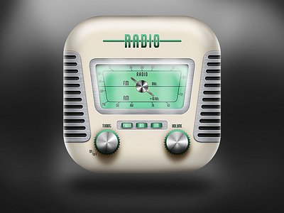 Radio icon icon radio retro vintage