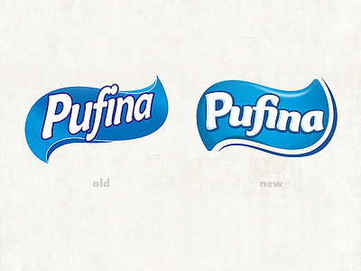 Pufina Logo Redesign kitchen towels tissue paper toilet paper