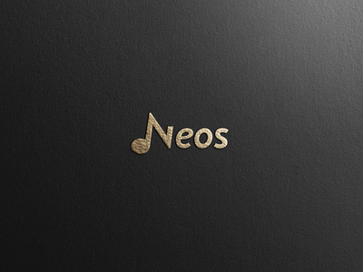 Neos band icon logo minimalist monogram music music note musical n neos new