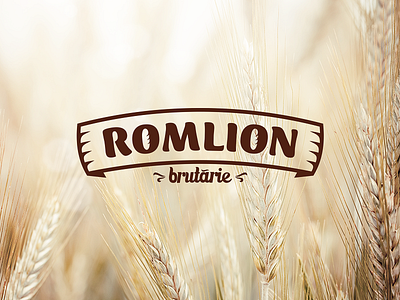 Romlion Bakery Logo bakery bread wheat