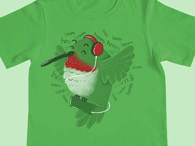 Humming Bird bird humming music playoff shirt threadless tshirt
