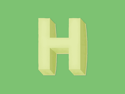 H is for Honeydew 36daysoftype fruit h honeydew letter typography