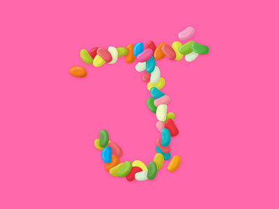 J is for Jellybeans 36daysoftype candy j jellybean letter typography
