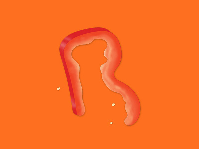 R is for Red Pepper 36daysoftype pepper r red typography