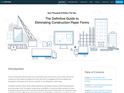 E-Publication Header construction e pub forms gocanvas guide header mobile web