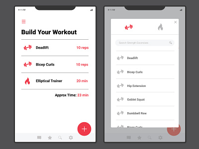 Daily UI | 041 daily ui challenge dailyui dailyui 041 design mobile ui workout workout app workout tracker