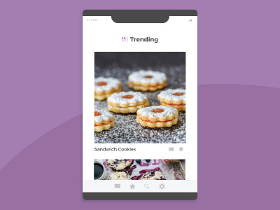 Daily UI | 069 app baking daily ui challenge dailyui dailyui 069 design purple trending ui