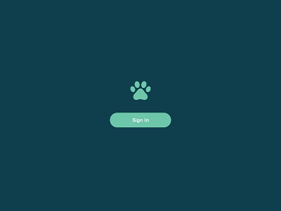 Daily UI | 083 button daily ui challenge dailyui dailyui 083 design paw sign in ui