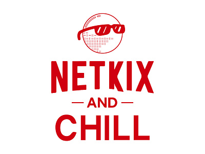 Netkix and Chill cool design gocanvas illustration kickball netkix shirt tshirt design vector