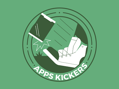 Apps Kickers apps design gocanvas illustration kick kickball shirt shoe team tshirt vector
