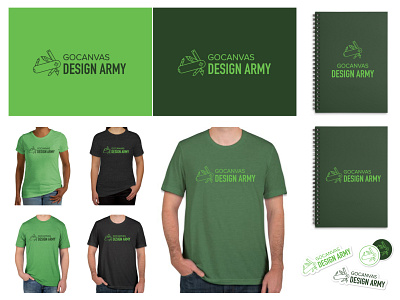 Design Army Branding army branding coaster design gocanvas green internal notebook shirt sticker swiss swiss knife team vector