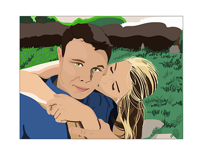 Portrait Series: Dan + Payton design design art flat graphicdesign graphics illustration illustrator people photoshop portrait art portrait illustration