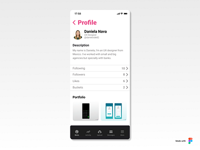 Daily UI #006 Profile app daily 100 challenge daily ui dailyui design ui ux