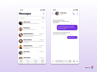 Daily UI #013 Direct Messaging