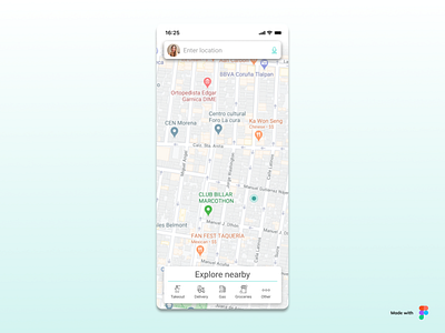 Daily #020 Location Tracker app daily 100 challenge daily ui dailyui design ui ux