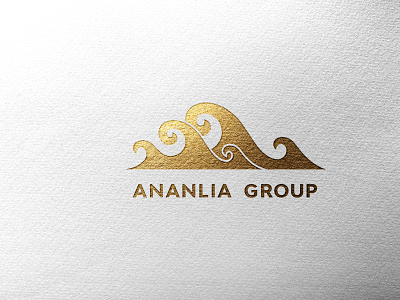 ANANLIA GROUP branding design flat icon illustration illustrator logo type typography vector