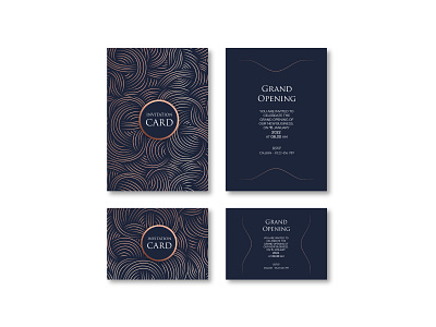 Luxury Invitation template branding design flat icon illustration illustrator invitation invitation card logo luxury invitation template ui ux vector