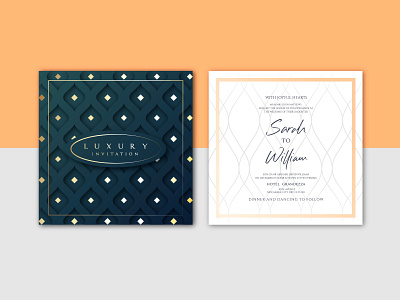 LUXURY INVITATION TEMPLATE branding design illustration illustrator invitation luxury invitation template vector