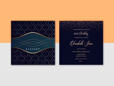 LUXURY INVITATION TEMPLATE branding design illustration illustrator invitation invitation template luxury invitation vector