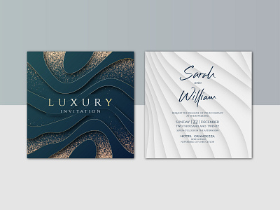 LUXURY INVITATION TEMPLATE branding design flat illustration illustrator invitation invitation template luxury invitation vector