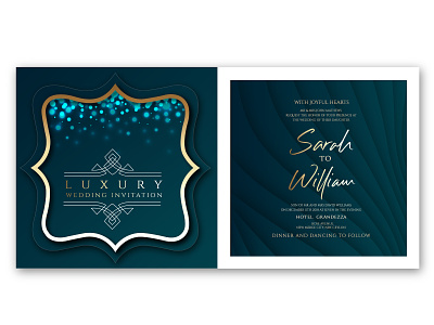 LUXURY INVITATION TEMPLATE branding design flat illustration illustrator invitation invitation template logo luxury invitation vector