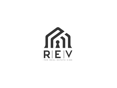 REV REAL ESTATE VIBE LOGO branding design flat icon illustration illustrator logo ui ux vector