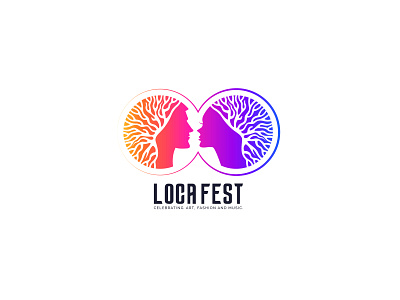 LOCA FEST LOGO branding design flat icon illustration illustrator logo ui ux vector