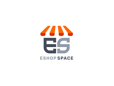 ESHOP SPACE LOGO branding design flat icon illustration illustrator logo ui ux vector