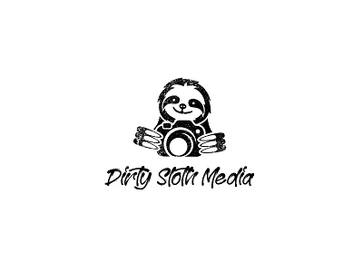 DIRTY SLOTH MEDIA LOGO branding design flat icon illustration illustrator logo ui ux vector